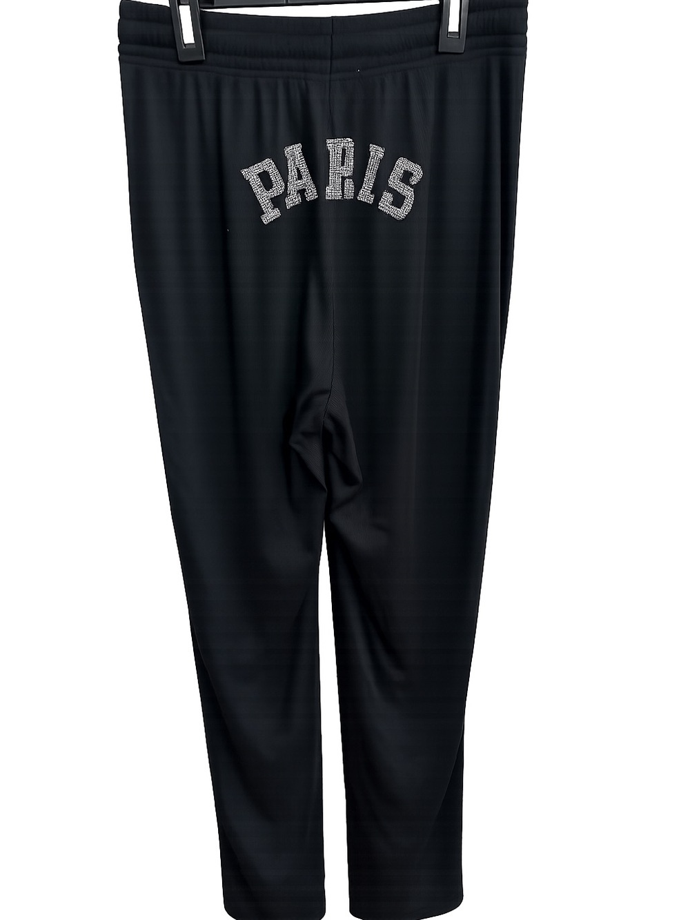 Paris Hilton Black Track Pants with Silver 'PARIS' Embellishment - Picture 2 of 6